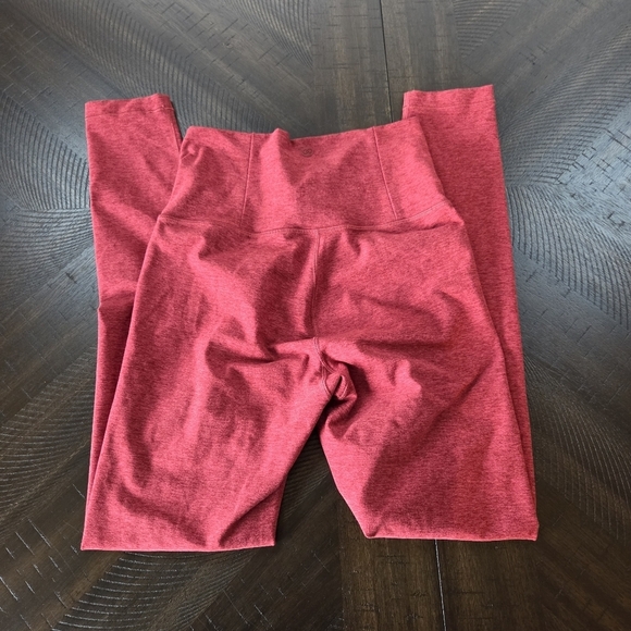 CALIA by Carrie Underwood LustraLux High Rise 7/8 Legging Crimson Heather Red XS - Picture 6 of 8